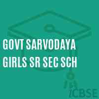 Govt Sarvodaya Girls Sr Sec Sch School Logo