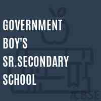 Government Boy'S Sr.Secondary School Logo