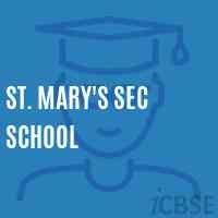 St. Mary'S Sec School Logo