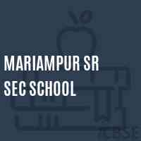 Mariampur Sr Sec School Logo