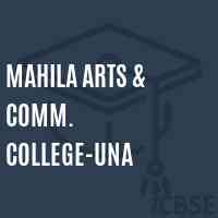 Mahila Arts & Comm. College-Una Logo