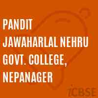 Pandit Jawaharlal Nehru Govt. College, Nepanager Logo
