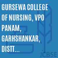 Gursewa College of Nursing, VPO Panam, Garhshankar, Distt. Hoshiarpur Logo