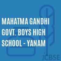 Mahatma Gandhi Govt. Boys High School - Yanam Logo