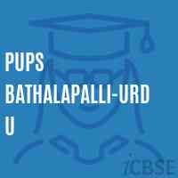 Pups Bathalapalli-Urdu Primary School Logo