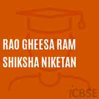 Rao Gheesa Ram Shiksha Niketan School Logo
