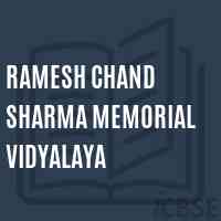 Ramesh Chand Sharma Memorial Vidyalaya School Logo