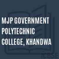 Mjp Government Polytechnic College, Khandwa Logo