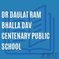 Dr Daulat Ram Bhalla Dav Centenary Public School Logo