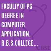 Faculty of Pg Degree In Computer Application, R.B.S.College, Agra Logo