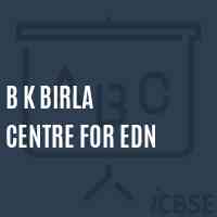 B K Birla Centre For Edn School Logo
