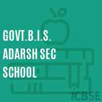 Govt.B.I.S. Adarsh Sec School Logo