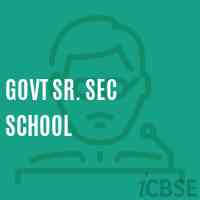 Govt Sr. Sec School Logo