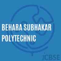 Behara Subhakar Polytechnic College Logo
