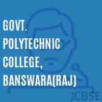 Govt. Polytechnic College, Banswara(Raj) Logo