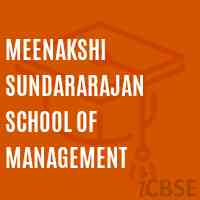Meenakshi Sundararajan School of Management Logo
