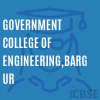 Government College of Engineering,Bargur Logo
