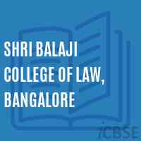 Shri Balaji College of Law, Bangalore Logo