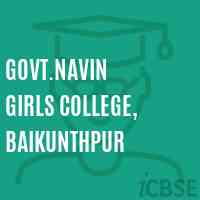 Govt.Navin Girls College, Baikunthpur Logo