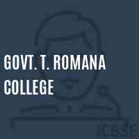 Govt. T. Romana College Logo