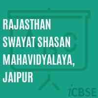 Rajasthan Swayat Shasan Mahavidyalaya, Jaipur College Logo