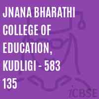Jnana Bharathi college of Education, Kudligi - 583 135 Logo