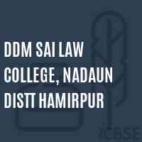 DDM Sai Law College, Nadaun Distt Hamirpur Logo