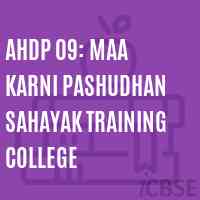 AHDP 09: Maa Karni Pashudhan Sahayak Training College Logo