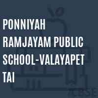 Ponniyah Ramjayam Public School-Valayapettai Logo