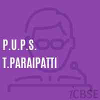 P.U.P.S. T.Paraipatti Primary School Logo