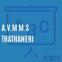 A.V.M M.S Thathaneri Middle School Logo