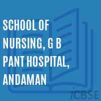 School of Nursing, G B Pant Hospital, andaman Logo
