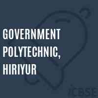 Government Polytechnic, Hiriyur College Logo