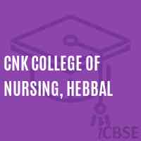 Cnk College of Nursing, Hebbal Logo