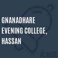 Gnanadhare Evening College, Hassan Logo
