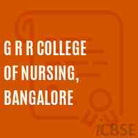 G R R College of Nursing, Bangalore Logo