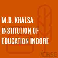 M.B. Khalsa Institution of Education Indore College Logo