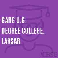 Garg U.G. Degree College, Laksar Logo