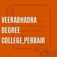 Veerabhadra Degree College,Pebbair Logo