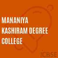 Mananiya Kashiram Degree College Logo
