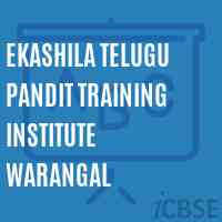 Ekashila Telugu Pandit Training Institute Warangal Logo