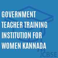 Government Teacher Training Institution For Women Kannada College Logo