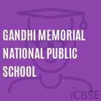 Gandhi Memorial National Public School Logo