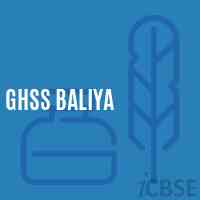 Ghss Baliya High School Logo