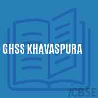 Ghss Khavaspura High School Logo