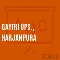 Gaytri Ups., Harjanpura Secondary School Logo