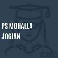 Ps Mohalla Jogian Primary School Logo