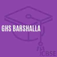 Ghs Barshalla Secondary School Logo