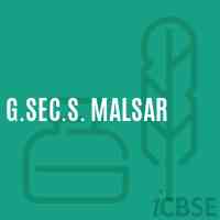 G.Sec.S. Malsar Secondary School Logo