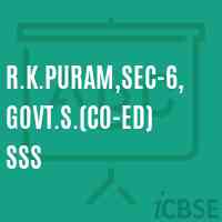 R.K.Puram,Sec-6,Govt.S.(Co-ed) SSS Senior Secondary School Logo